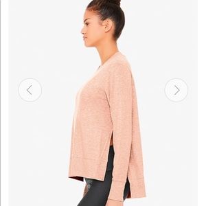 Alo glimpse long sleeve in nectar heather